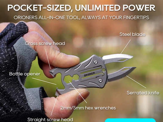 ORIONER MS-06: The 8-in-1 EDC Tool Built Like a Mobile Suit