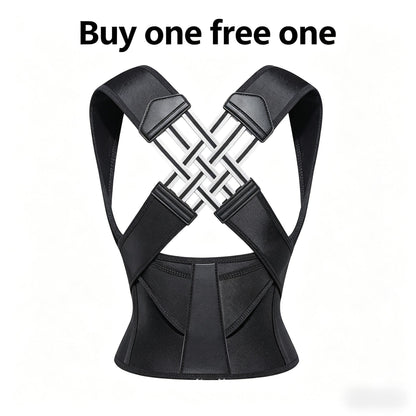 Buy 1 Free 1 Upgrade 2.0 Smart Posture Corrector | Invisible Back Support with Auto-Adjust Webbing | Pain Relief & Posture Training