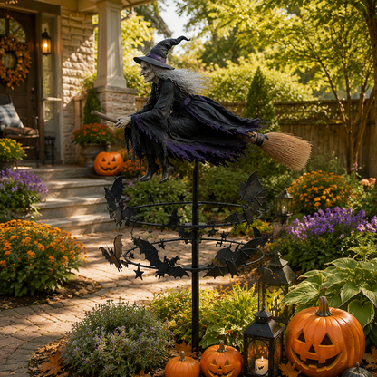 🔥Halloween Early Bird Offer: 30% off🧙‍♀️ The Enchanted Witch Garden Wind Spinner